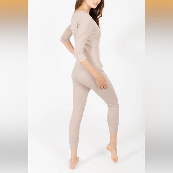 Smash + Tess Coffee Time Waffle Romper - Forever Fawn - Picture 3 of 10